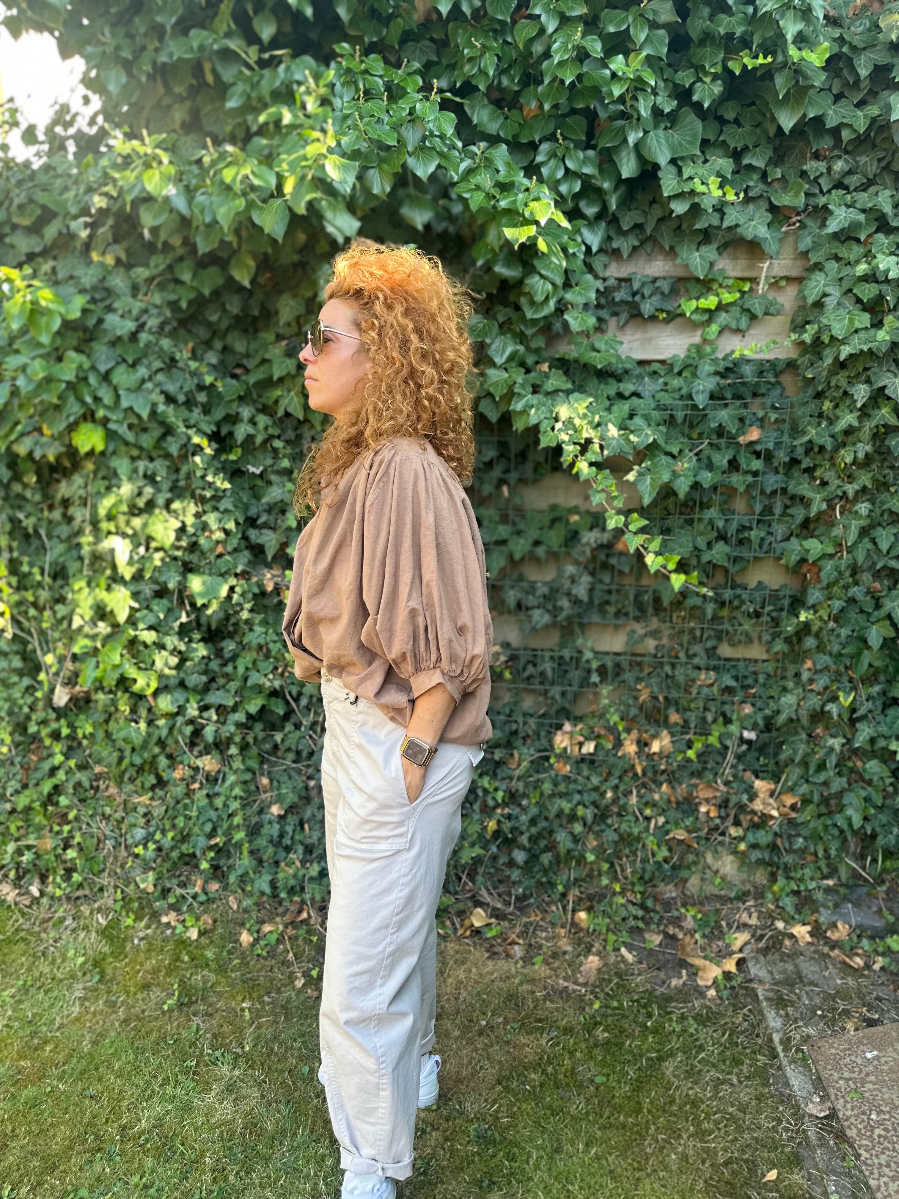 Luchtige Blouse met Ballonmouwen