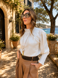 ⚪⚫ Glitterblouse – Zwart & Wit