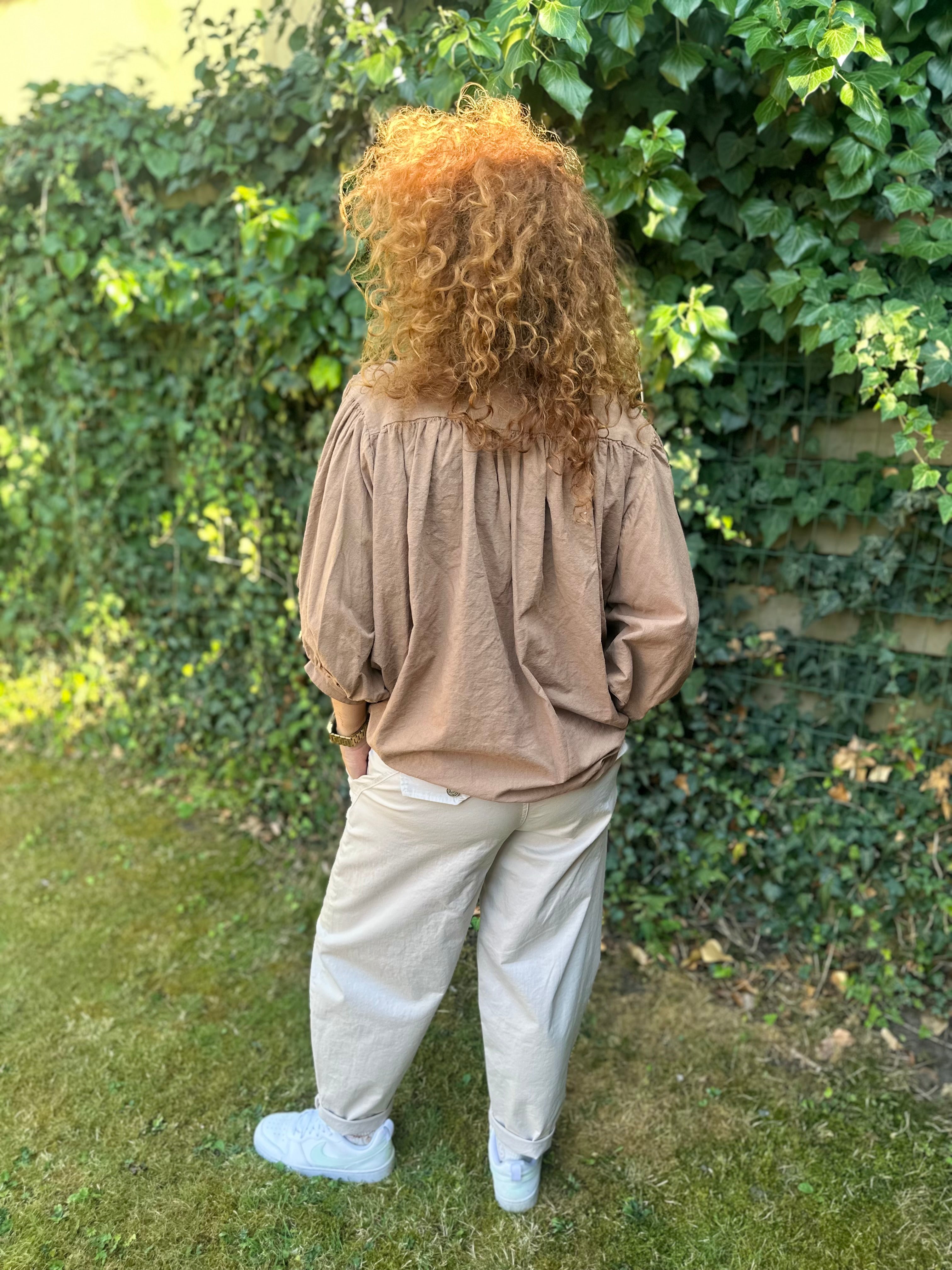 Luchtige Blouse met Ballonmouwen