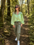 💚 Limegroene Boho Blouse